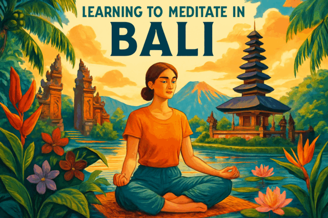Aprendiendo a meditar en Bali