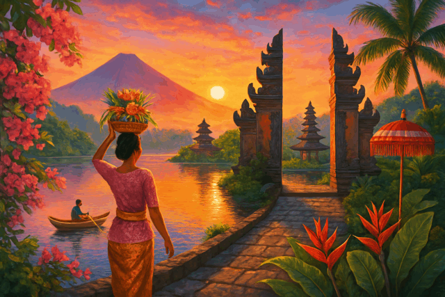 Bali'de Erken Kalkanlar İçin En İyi Gün Doğumları
