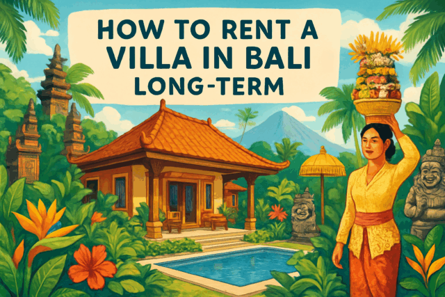 Come affittare una villa a Bali a lungo termine