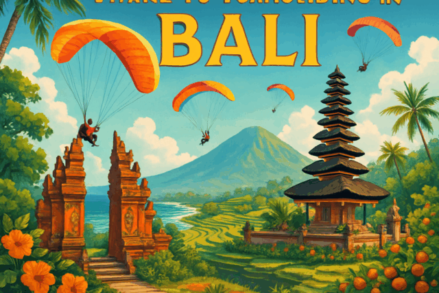 Wo kann man auf Bali Paragliding machen?