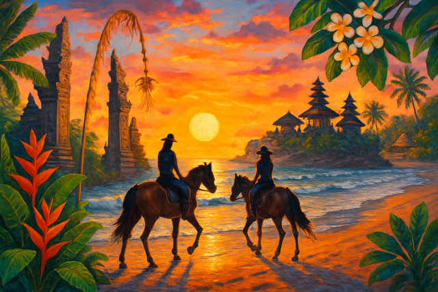 Best Sunset Horseback Rides on the Beach