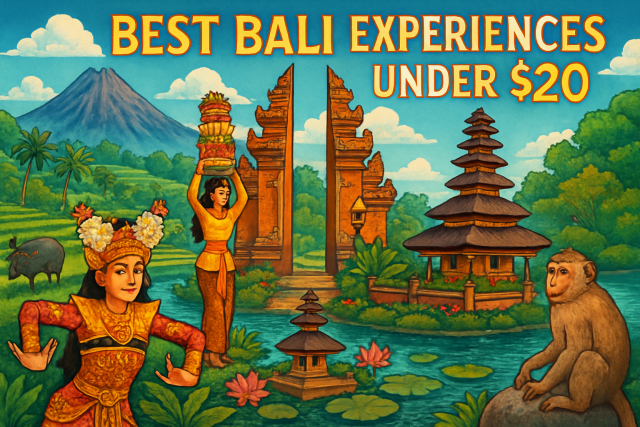 Le migliori esperienze a Bali sotto $20