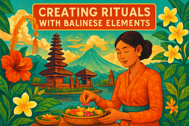 Rituelen creëren met Balinese elementen