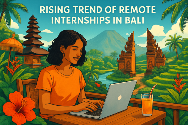 Zunehmender Trend zu Remote-Praktika in Bali
