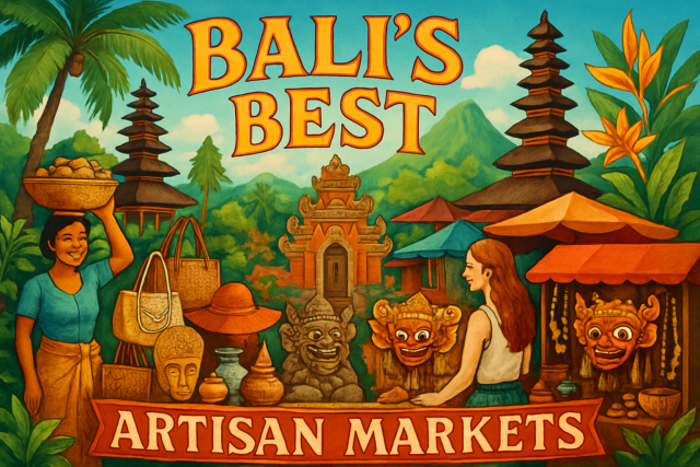 Os melhores mercados de artesanato de Bali