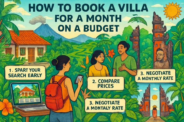 Come prenotare una villa per un mese con un budget limitato