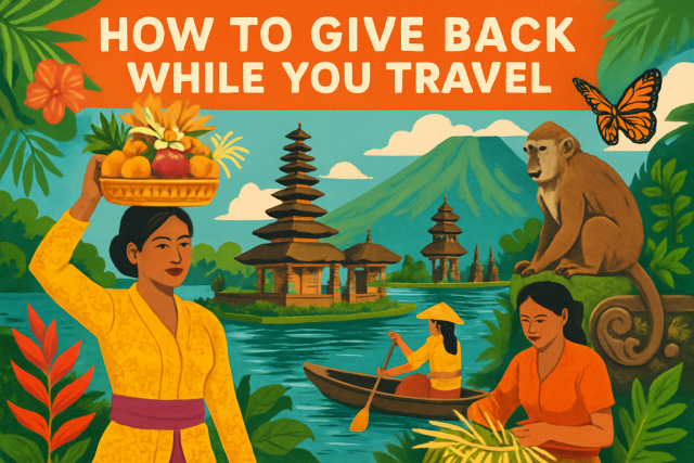 Wie Sie während Ihrer Reise nach Bali etwas zurückgeben können