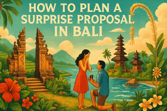 Wie man einen Heiratsantrag als Überraschung auf Bali plant