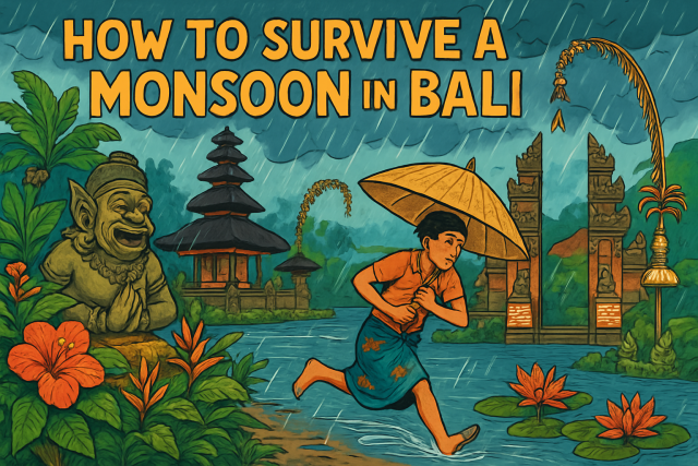 Comment survivre à la mousson à Bali