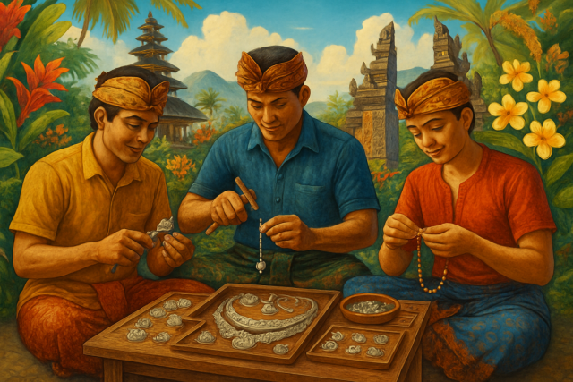 Making Jewelry with Balinese Craftsmen