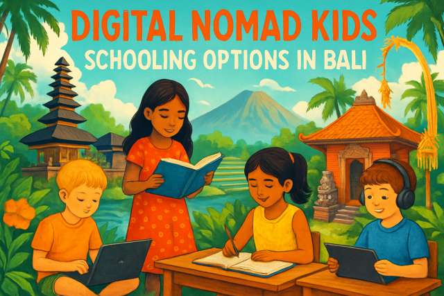 Bambini nomadi digitali: opzioni scolastiche a Bali