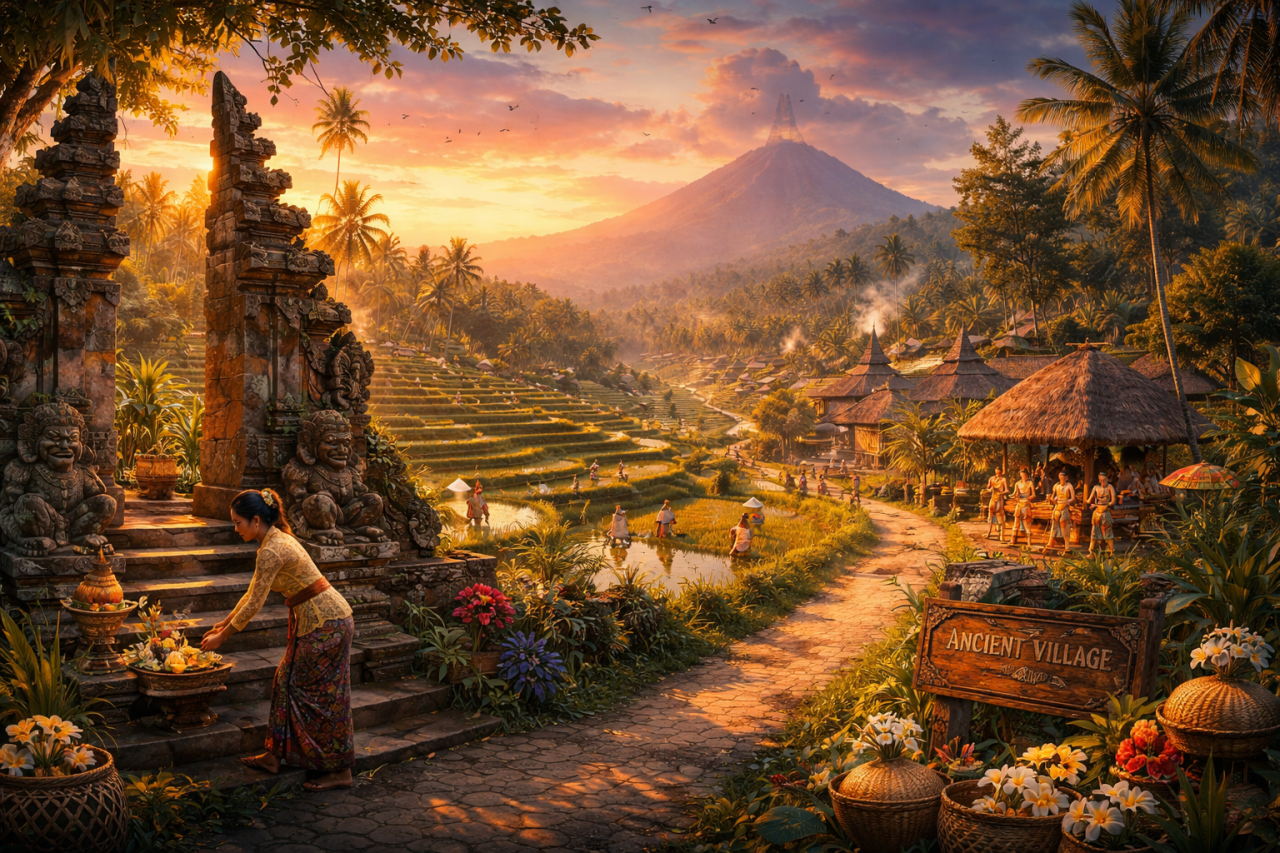 バリ島の古代村を探索 - Bagus Bali
