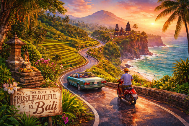 Die schönsten Straßen zum Autofahren in Bali