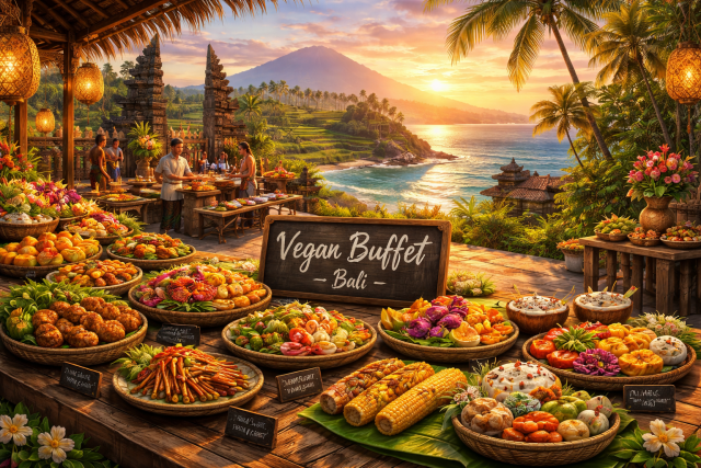 Dove trovare i migliori buffet vegani a Bali