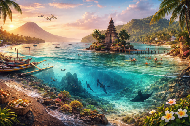 As cidades costeiras mais subestimadas de Bali: praias escondidas e maravilhas tranquilas.