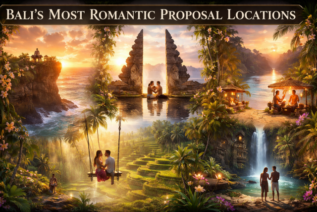 I luoghi più romantici di Bali per una proposta di matrimonio